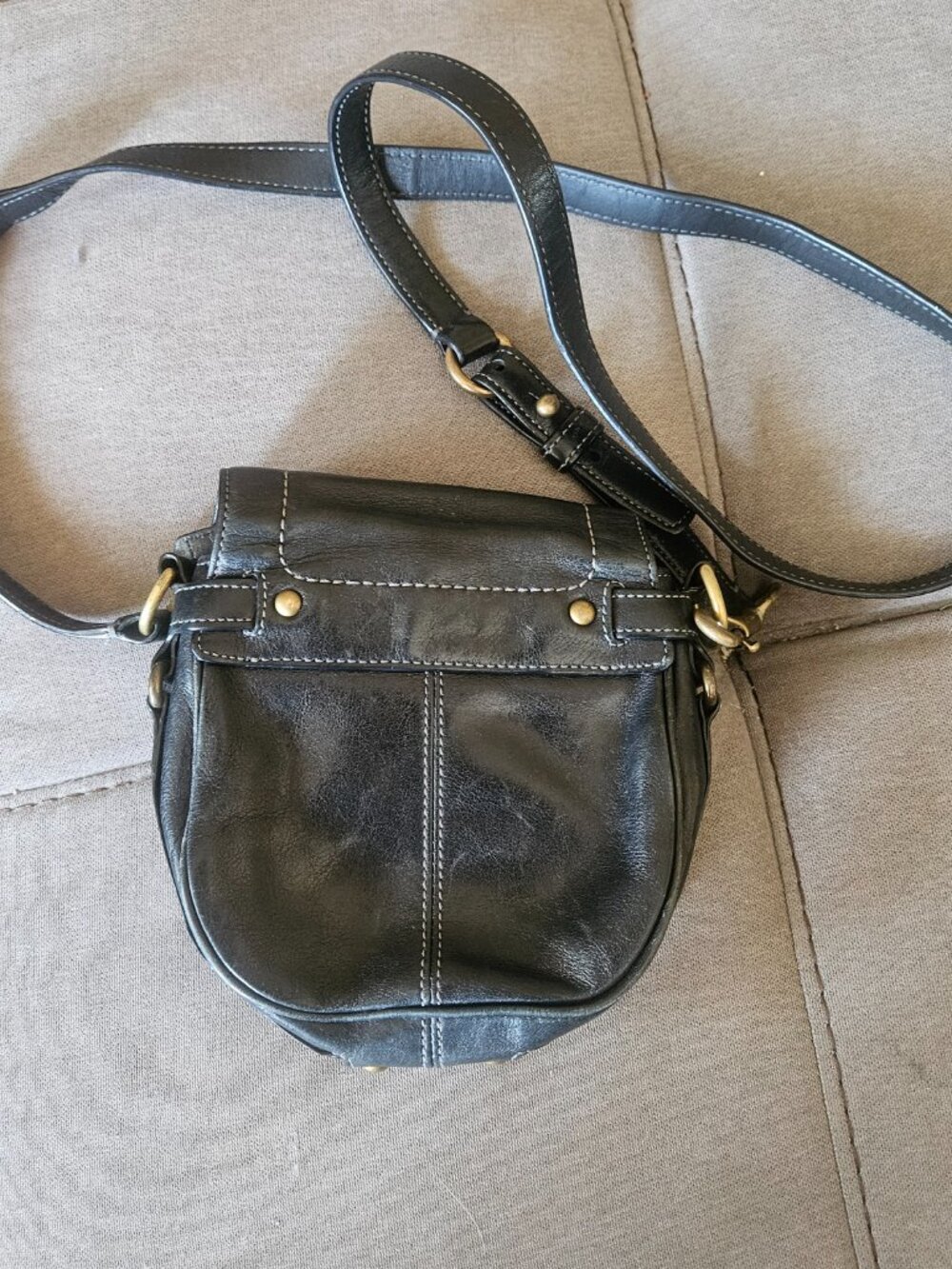 COACH BLACK GARCIA LEGACY VINTAGE SADDLE BAG - Picture 5 of 7